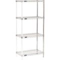 Global Equipment Nexel    Chrome Wire Shelving Add-On - 24"W x 14"D x 63"H A14246C